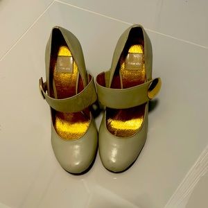 Cream colored Dolce Vita Mary Jane style shoes. Wear as seen in photos